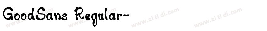 GoodSans Regular字体转换
